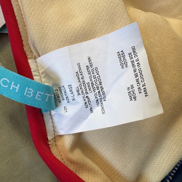 Beach Betty Colorblock Bikini Top size L - Picture 8 of 8